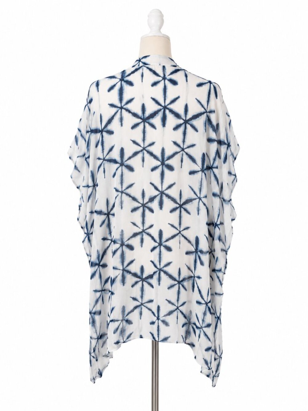 Women's Loft Star Tie Dye Short Sleeve Kimono Longline Size M/L - Picture 6 of 7